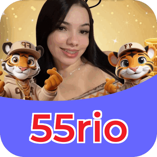 Interface do aplicativo 55rio mostrando jogos disponíveis no iOS e Android